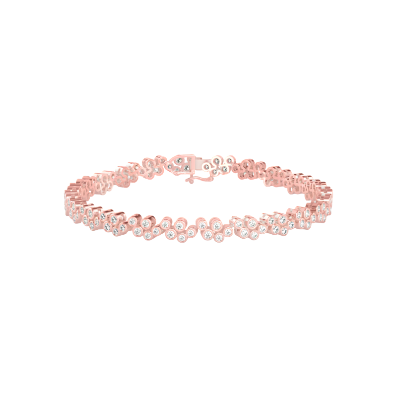 Купить Cluster Daily Wear Diamond Bracelet | Eva-Gems