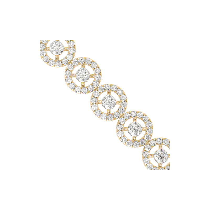 Diamond Halo Bracelet For Women
