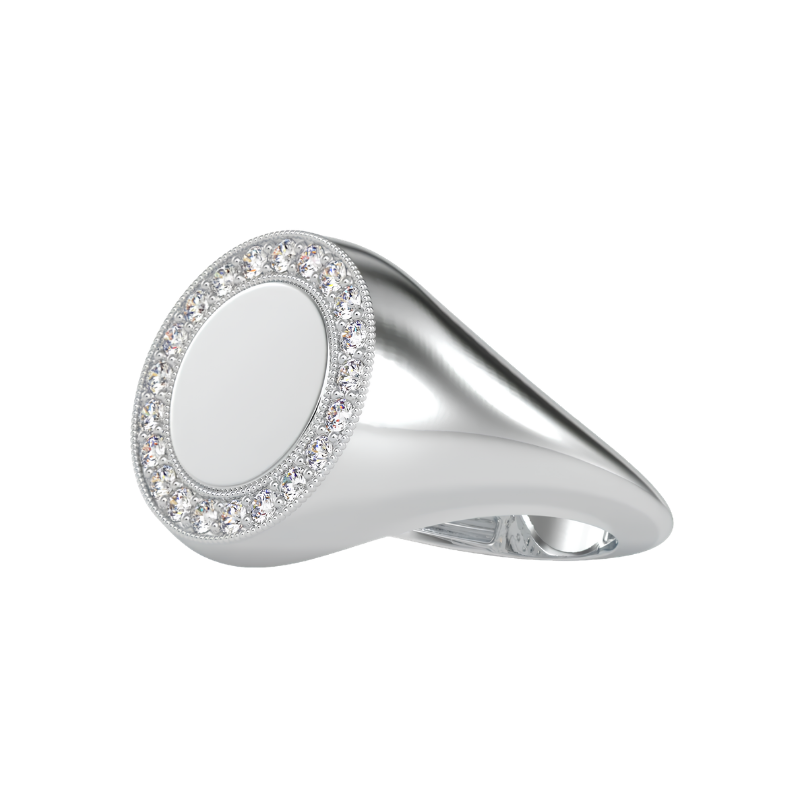 خاتم ألماس للارتداء اليومي من كلستر | Eva-Gems