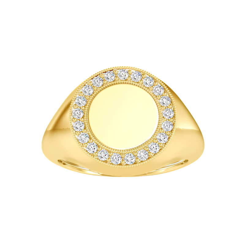 خاتم ألماس للارتداء اليومي من كلستر | Eva-Gems
