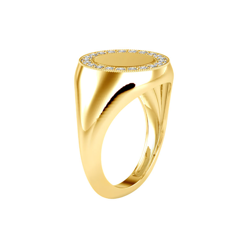خاتم ألماس للارتداء اليومي من كلستر | Eva-Gems