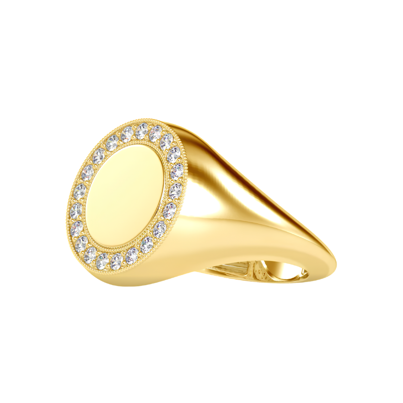 خاتم ألماس للارتداء اليومي من كلستر | Eva-Gems