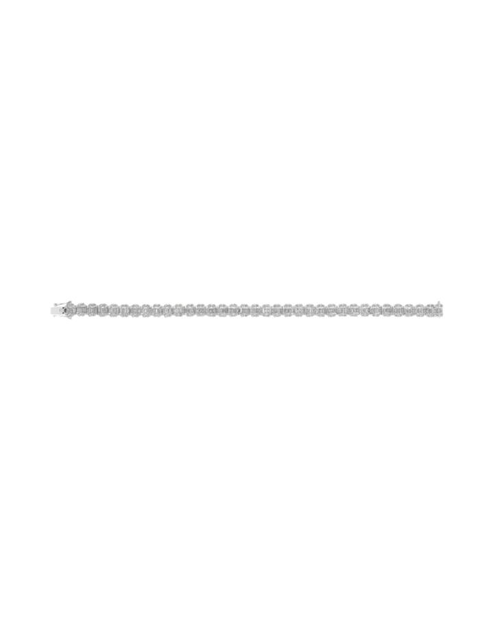 fine jewelry store Dubai, best bracelet with baguette diamonds, EVA GEMS statement bracelet, women’s diamond tennis bracelet Dubai, handcrafted diamond bracelet UAE
