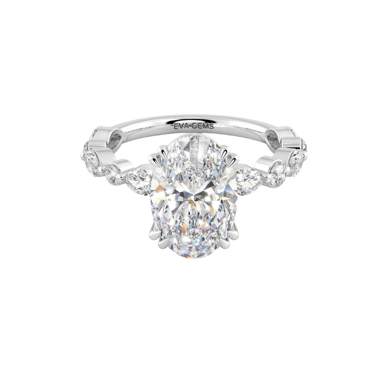 Oval Engagement Ring for Women – EVA GEMS