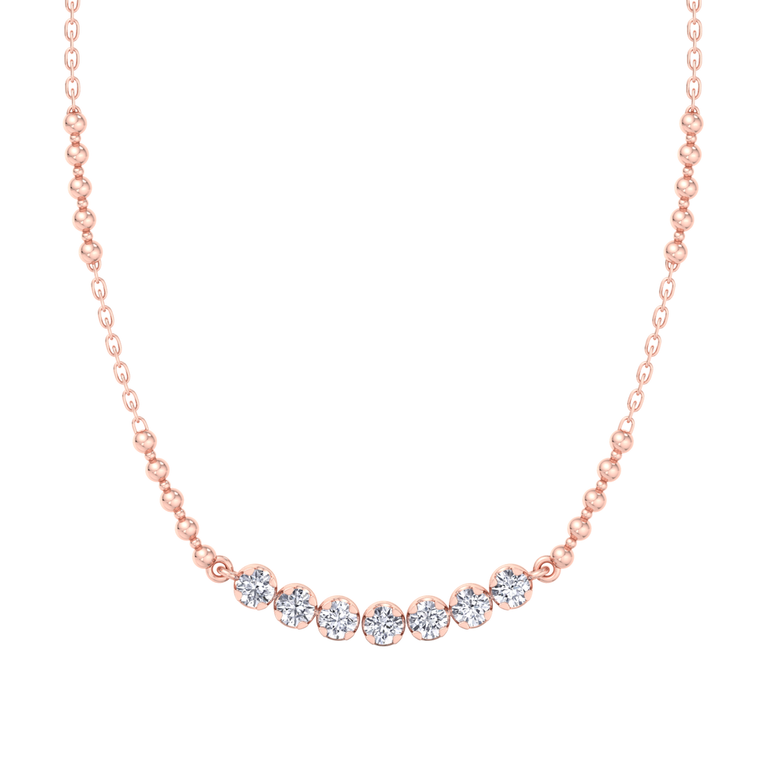 Ожерелье с подвеской «Semi-Tennis Riviera Stacking Diamond» – EVA GEMS