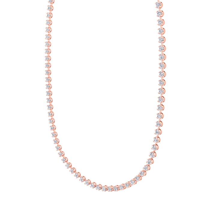 Sparkling diamond tennis necklace in a sleek design