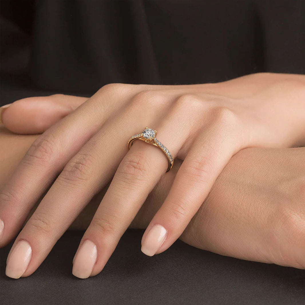Gold and Diamond Ring