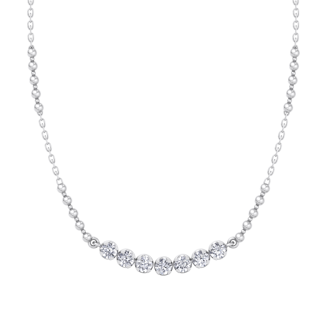 Ожерелье с подвеской «Semi-Tennis Riviera Stacking Diamond» – EVA GEMS