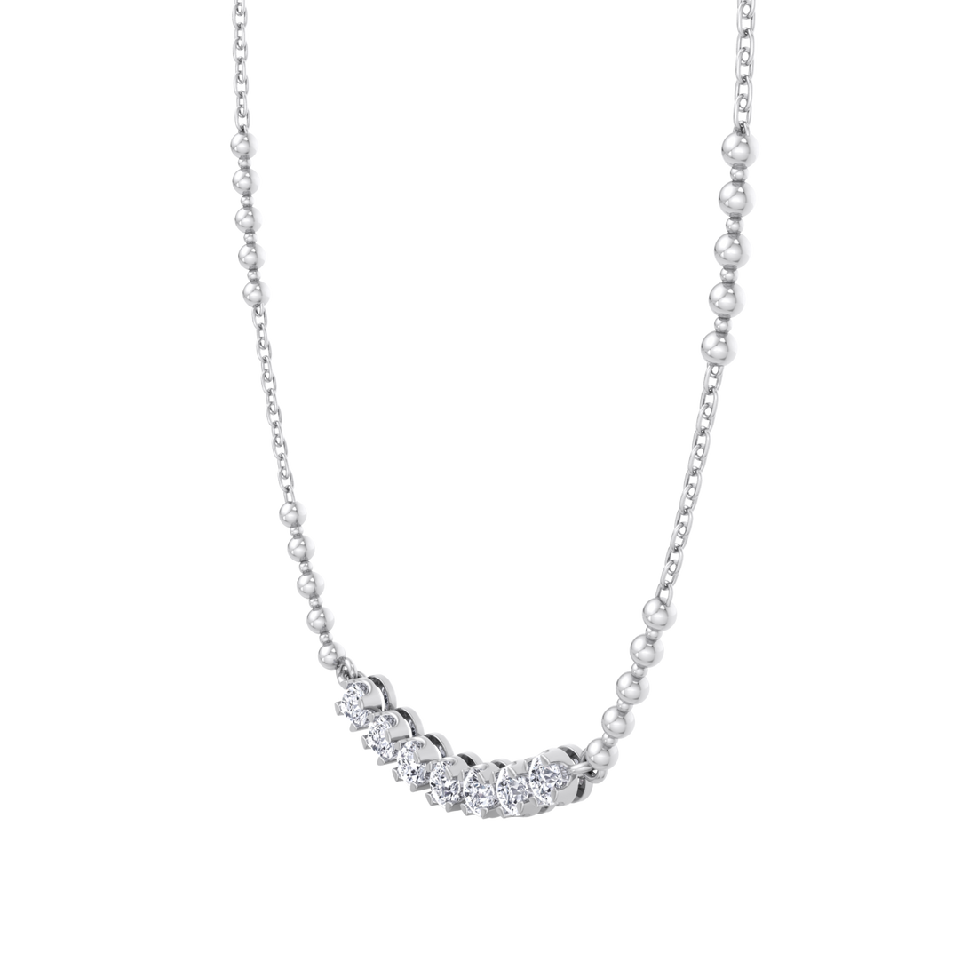 Ожерелье с подвеской «Semi-Tennis Riviera Stacking Diamond» – EVA GEMS