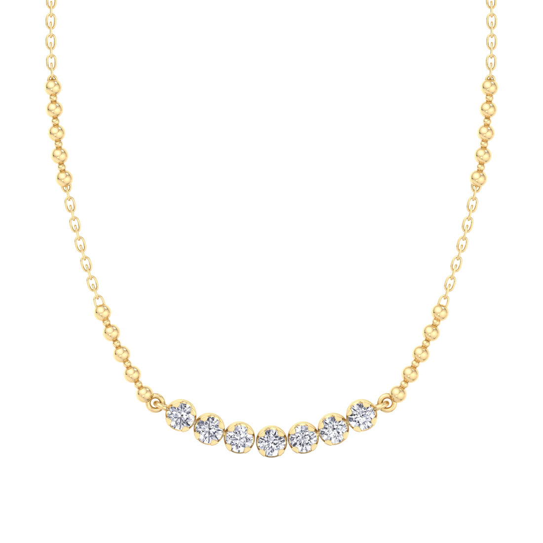 Ожерелье с подвеской «Semi-Tennis Riviera Stacking Diamond» – EVA GEMS
