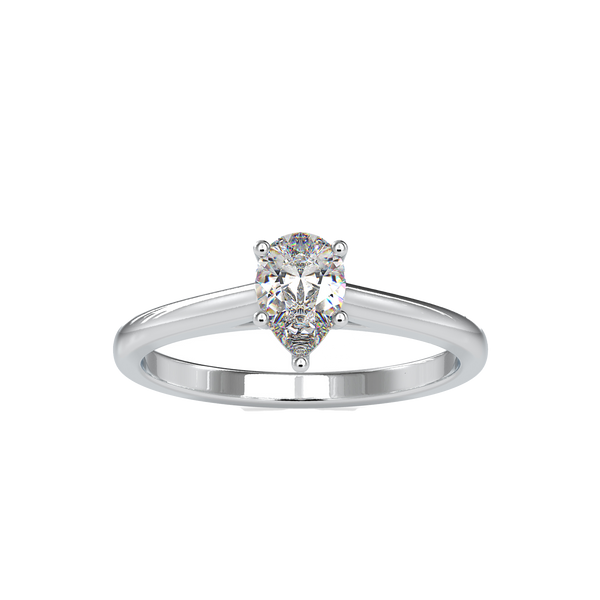 Pear Solitaire Diamond Ring For Women