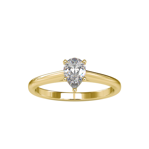 Pear Solitaire Diamond Ring For Women