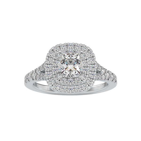 Buy Cushion Double Halo Diamond Ring