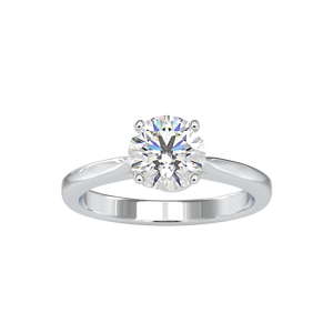 4 prong Twisted solitaire Ring | Eva-Gems