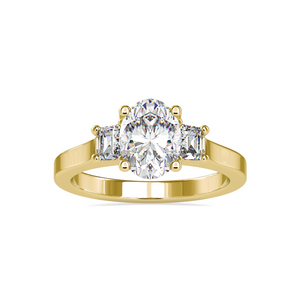 Oval Trilogy Ring For Women