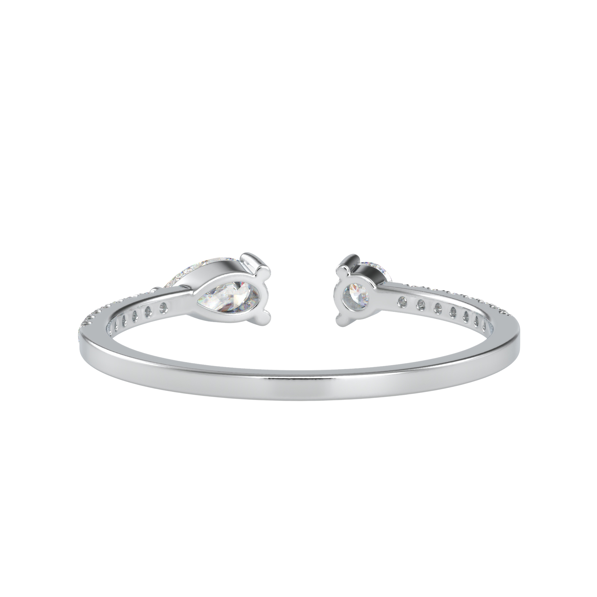 Buy Classic Dual Pear & Round Diamond Ring | Eva-Gems