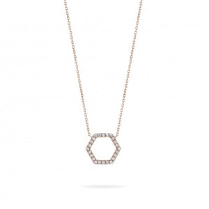 Buy Hexagon Diamond Necklace For Women