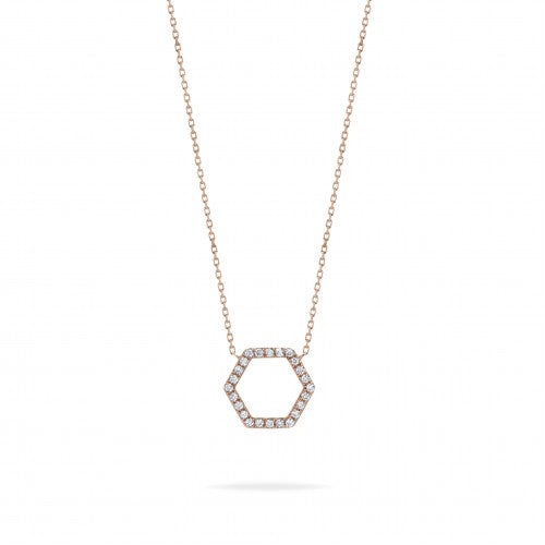 Buy Hexagon Diamond Necklace For Women