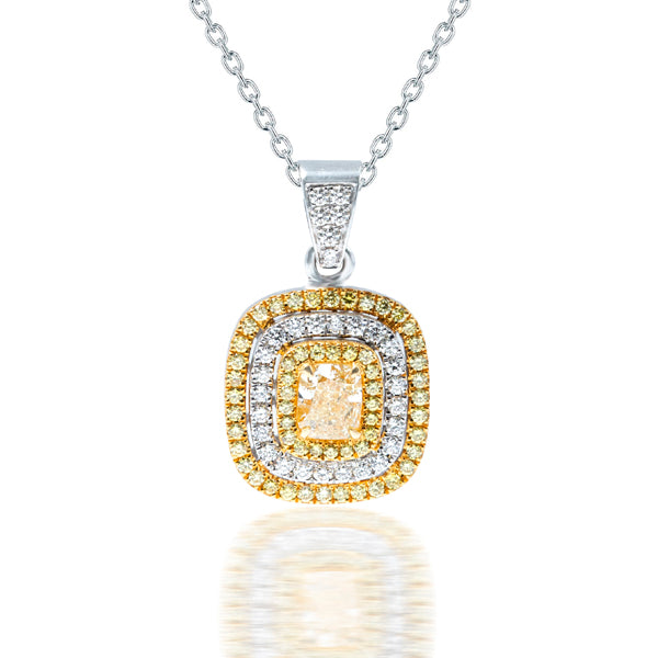 Buy Fancy Intense Yellow Diamond Pendant For Women