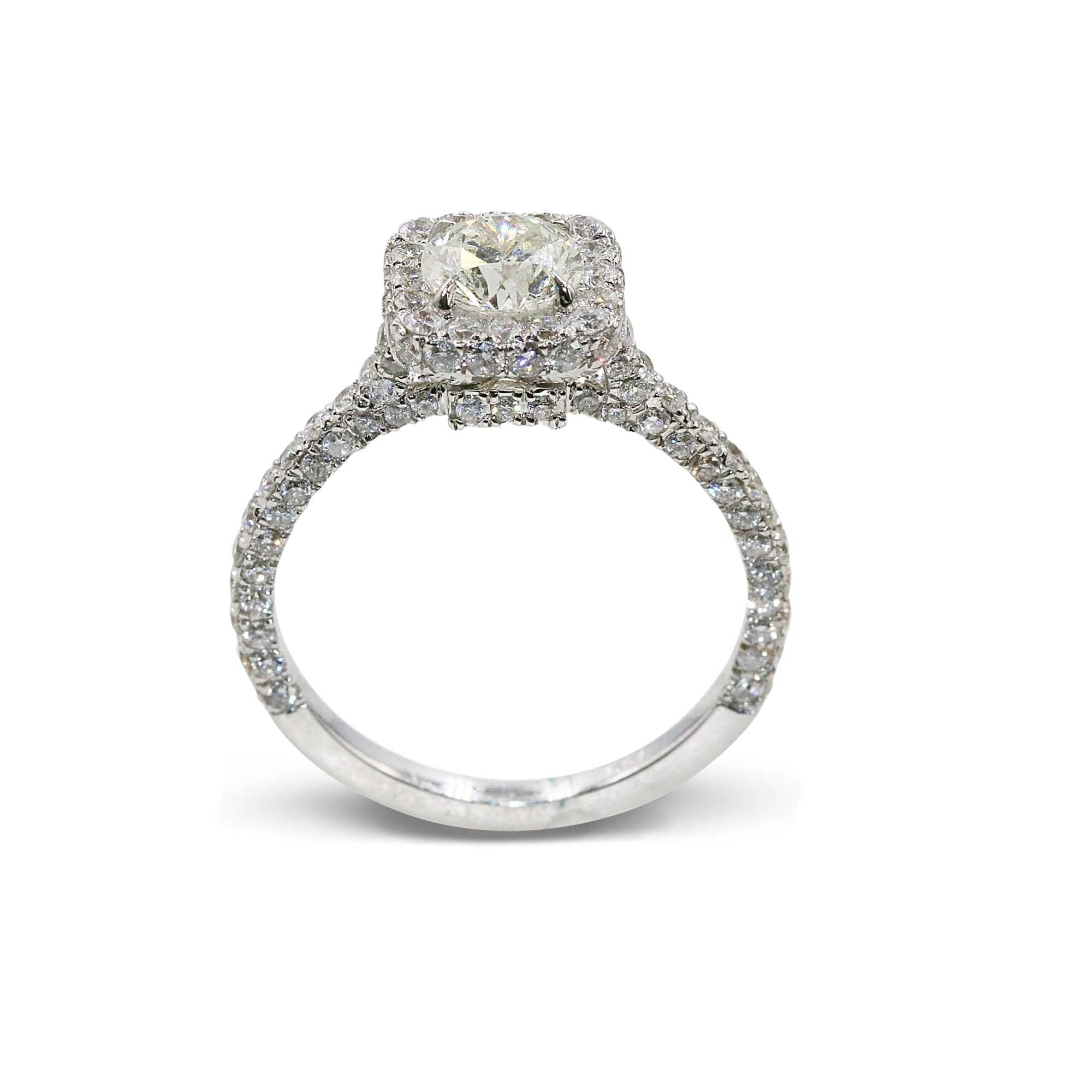 Buy Classic Halo Diamond Ring | Eva-Gems