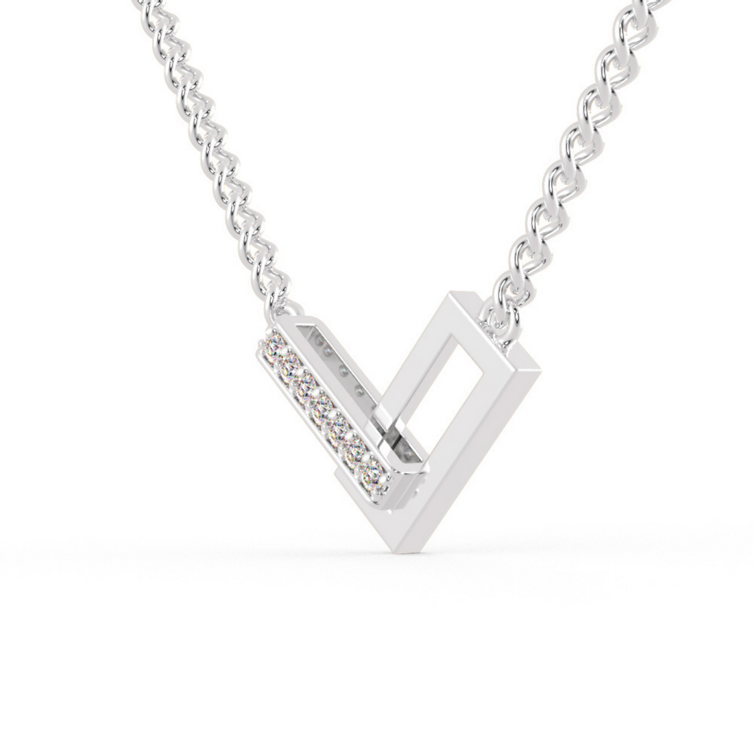 Shop luxury Close Setting Blessed Diamond Necklace for women at EVA GEMS, Dubai’s best jewelry store.