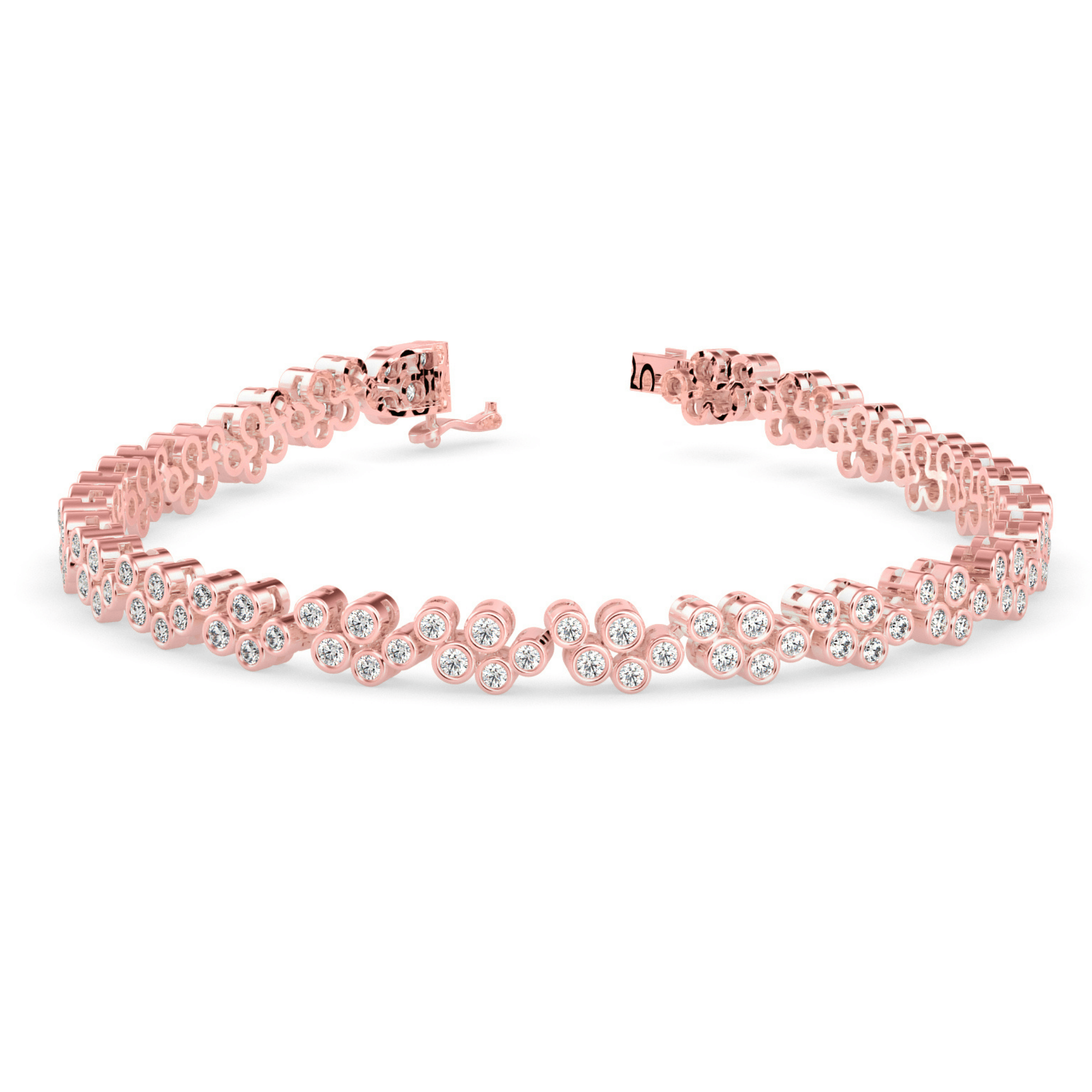 Buy Cluster Daily Wear Diamond Bracelet | Eva-Gems