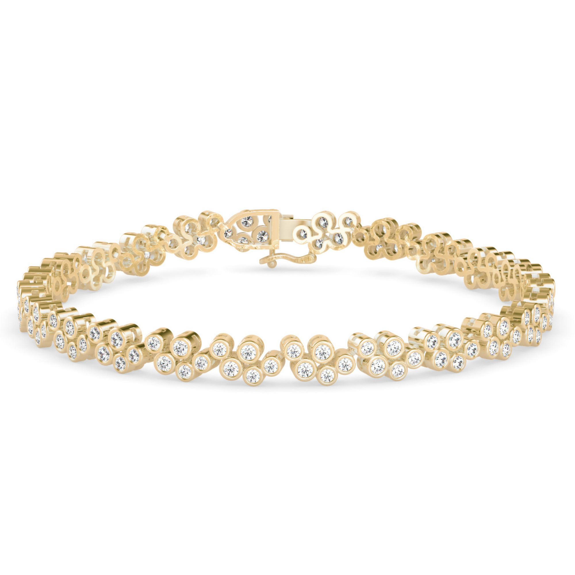 Buy Cluster Daily Wear Diamond Bracelet | Eva-Gems