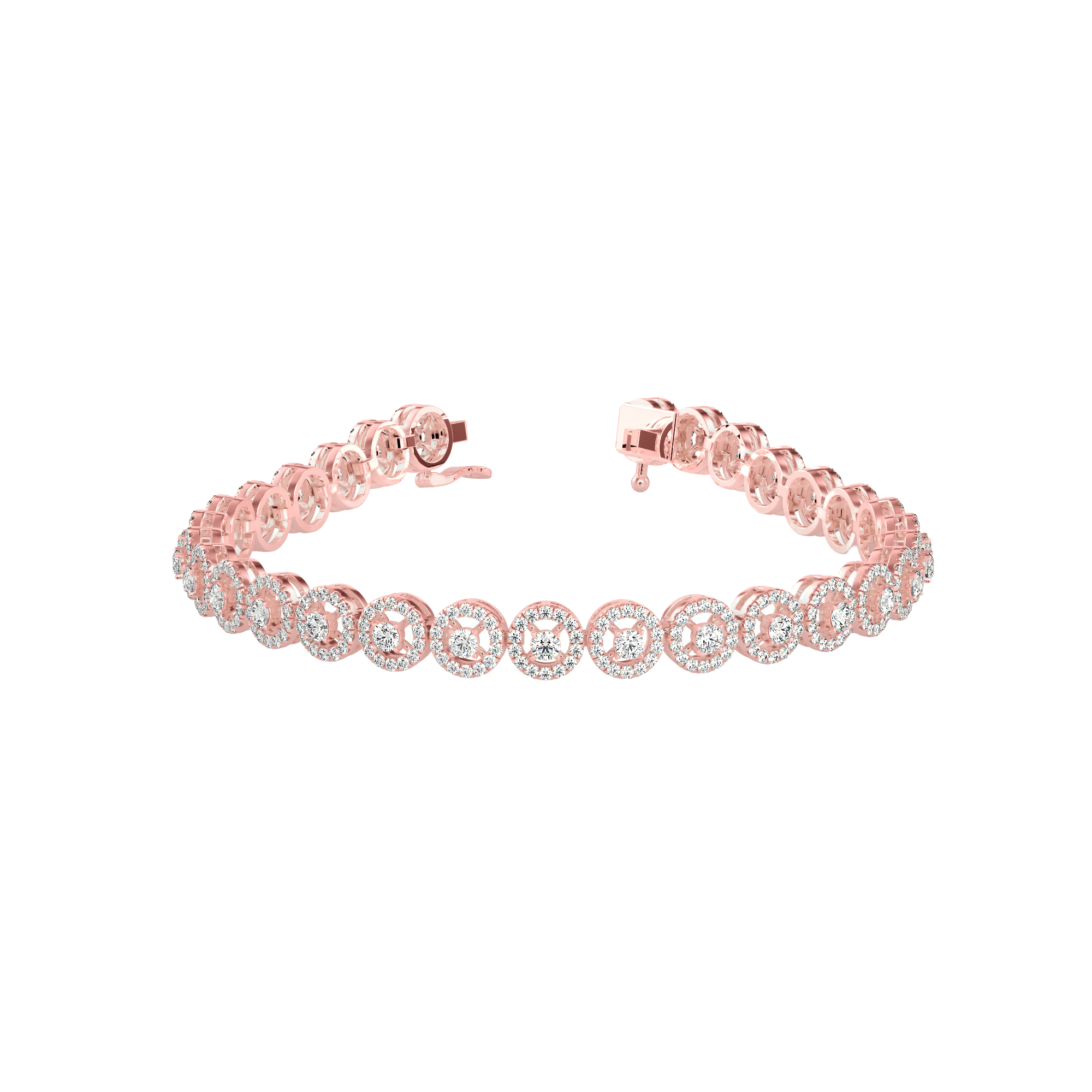 Buy Diamond Halo Bracelet For Women