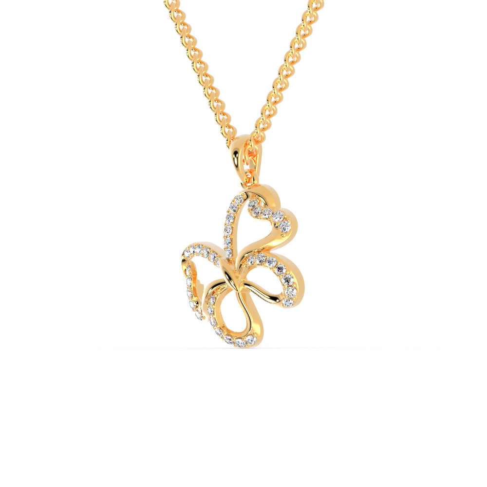 قلادة الفراشة الماسية | Eva-Gems