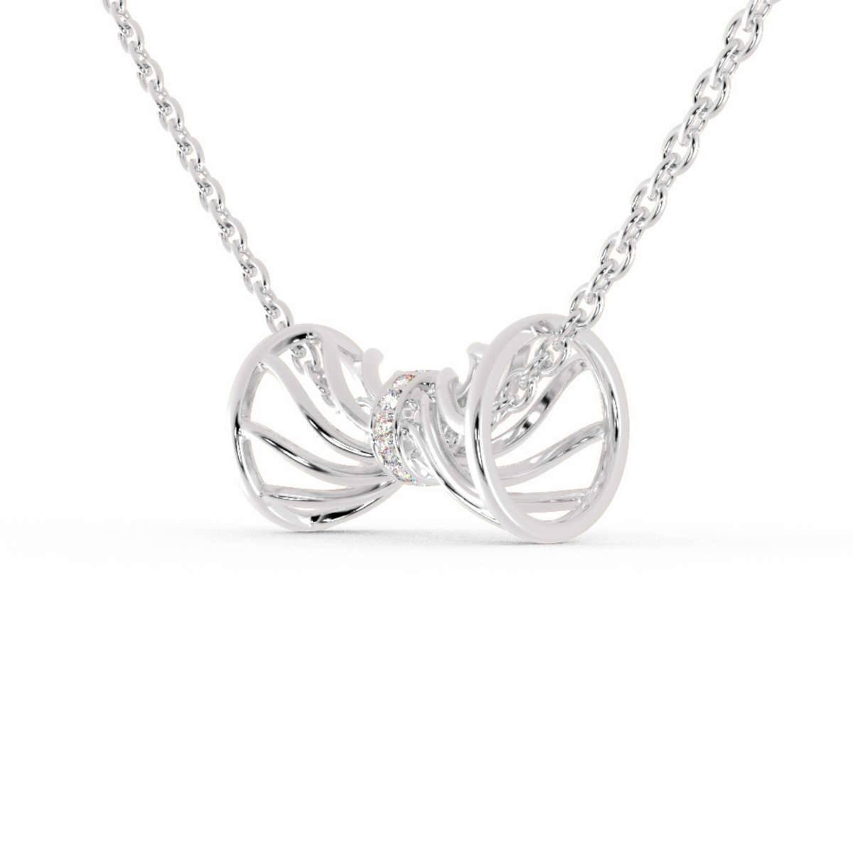Semiformal Look Diamond Necklace
