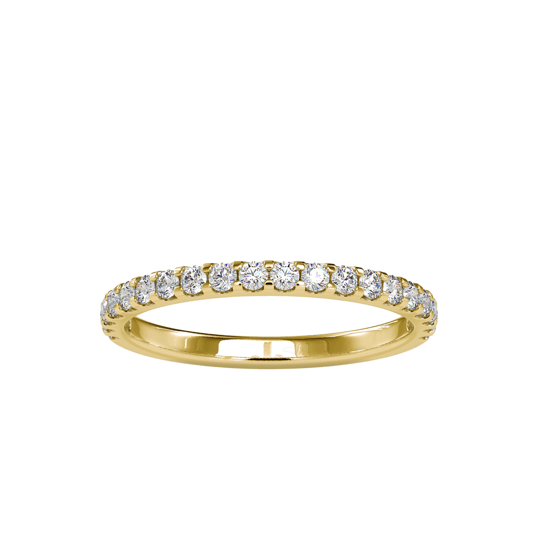 Buy Half Eternity Diamond Ring For Women Ring Eva Gems Yellow Gold 3(14.0mm)