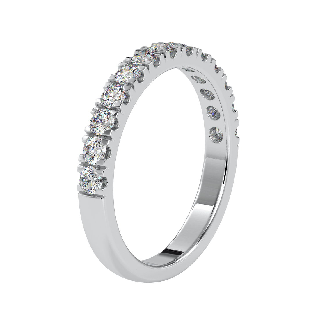 Rose Gold Half Eternity Ring Ring Eva Gems