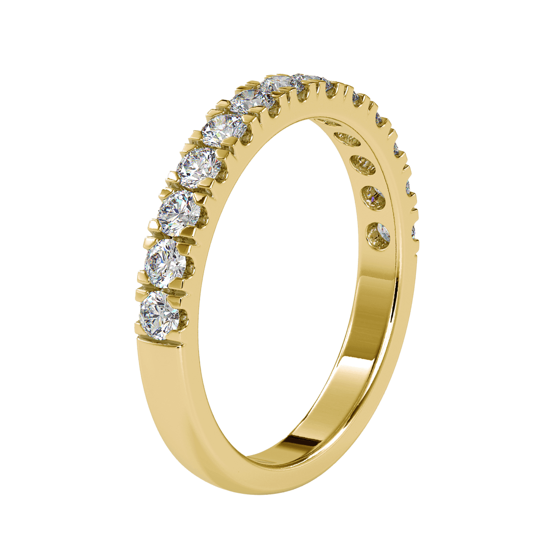 Rose Gold Half Eternity Ring Ring Eva Gems