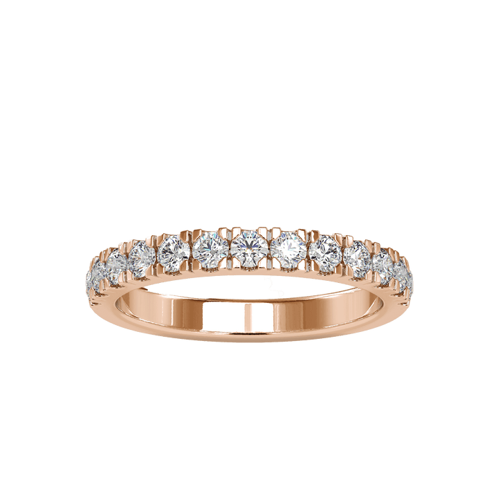 Rose Gold Half Eternity Ring Ring Eva Gems Rose Gold 3(14.0mm)