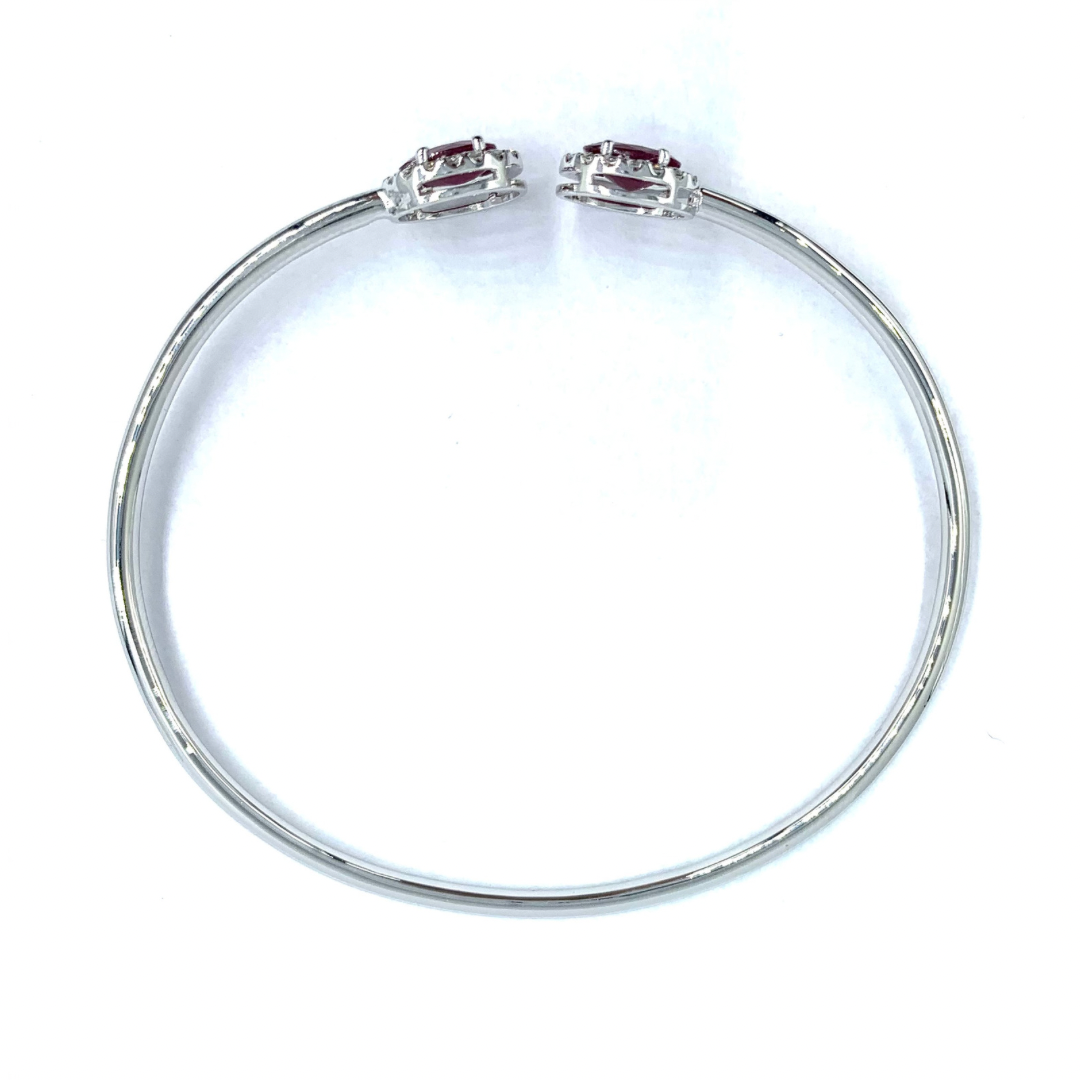 Buy Ruby Diamond Bangle For Women