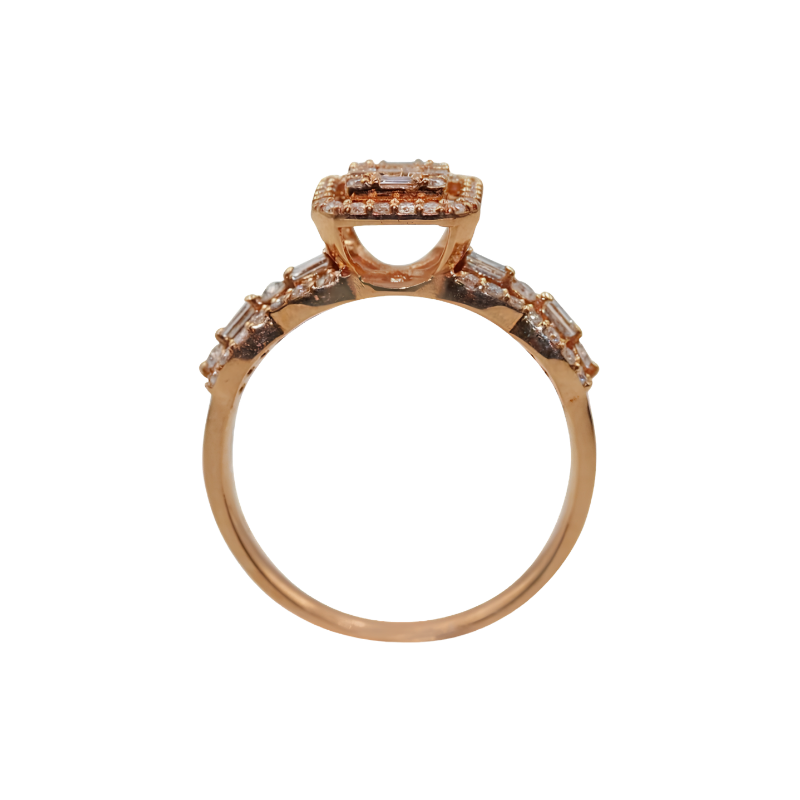 Attractive Baguette Twin Rings in Dubai | Elegant Designs by EVA GEMS