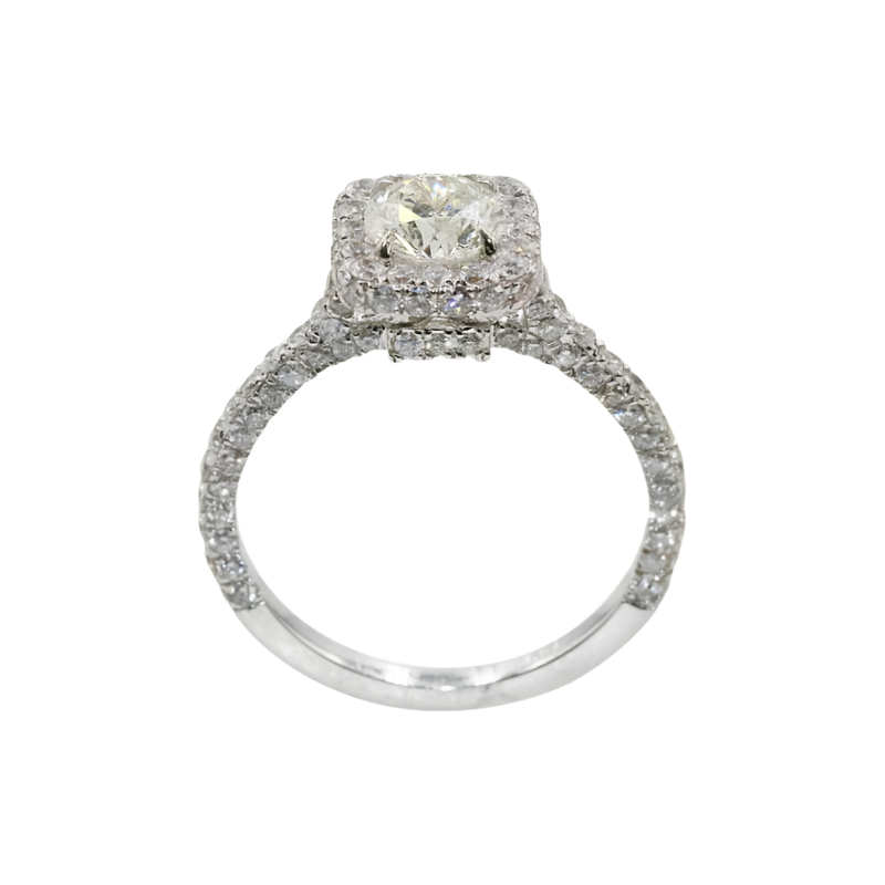Classic Halo Diamond Ring | Eva-Gems