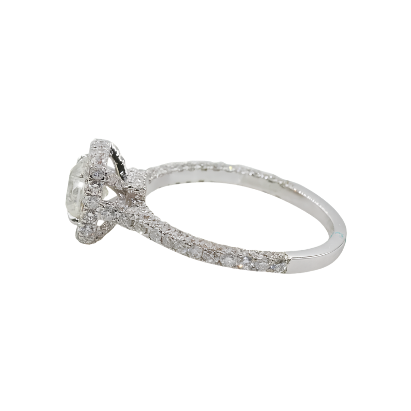 Купить классическое кольцо Halo Diamond Ring | Eva-Gems