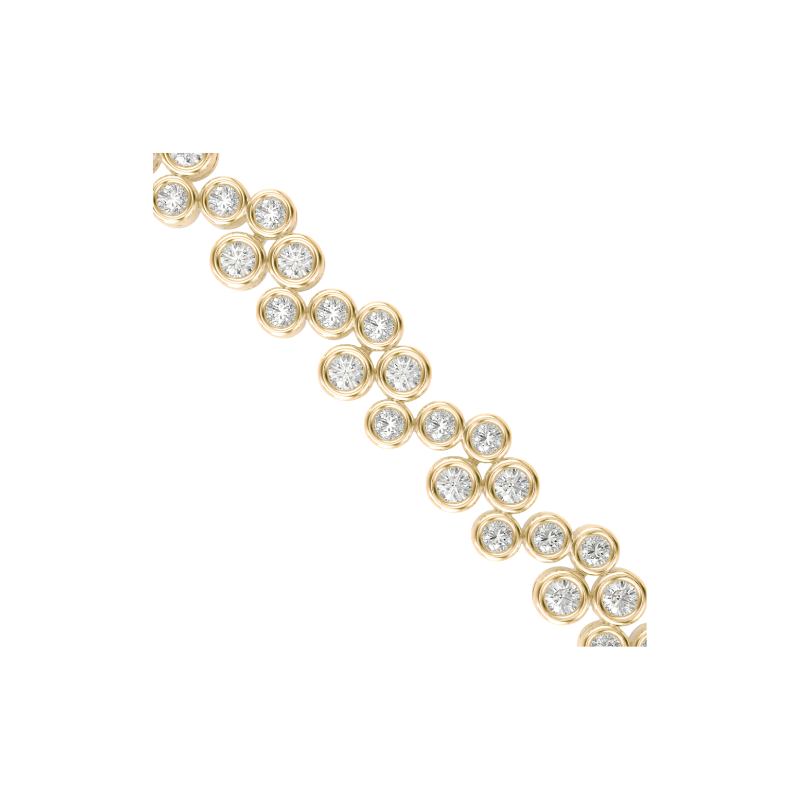 Cluster Daily Wear Diamond Bracelet | Eva-Gems