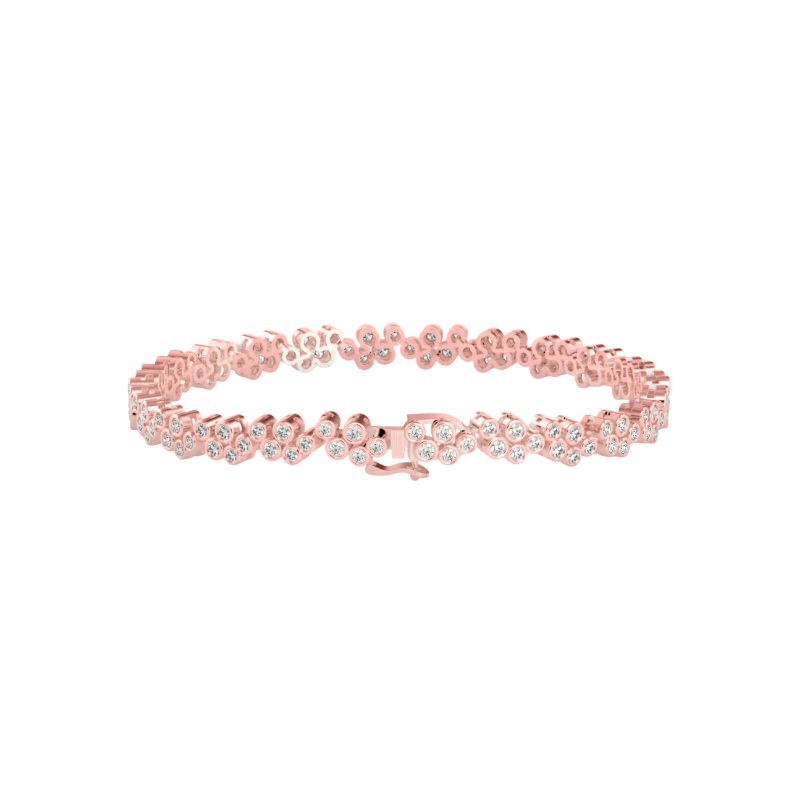 Купить Cluster Daily Wear Diamond Bracelet | Eva-Gems