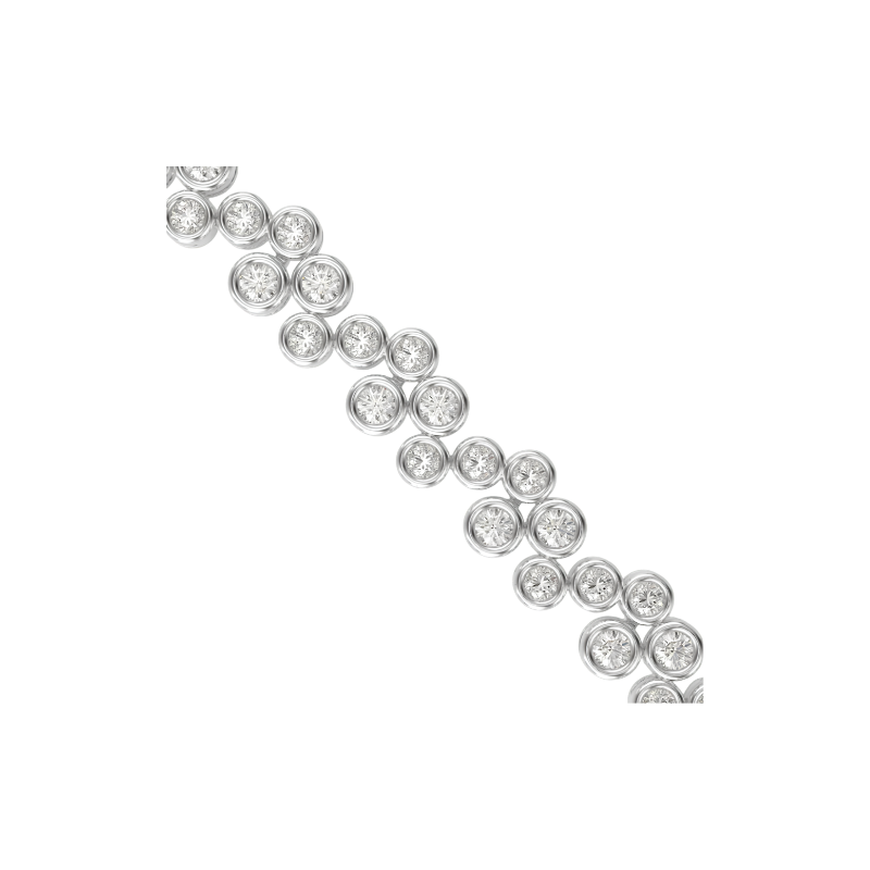 Cluster Daily Wear Diamond Bracelet | Eva-Gems