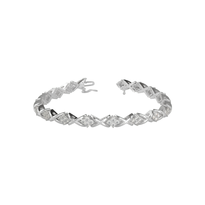Cluster Flower Bracelet For Women