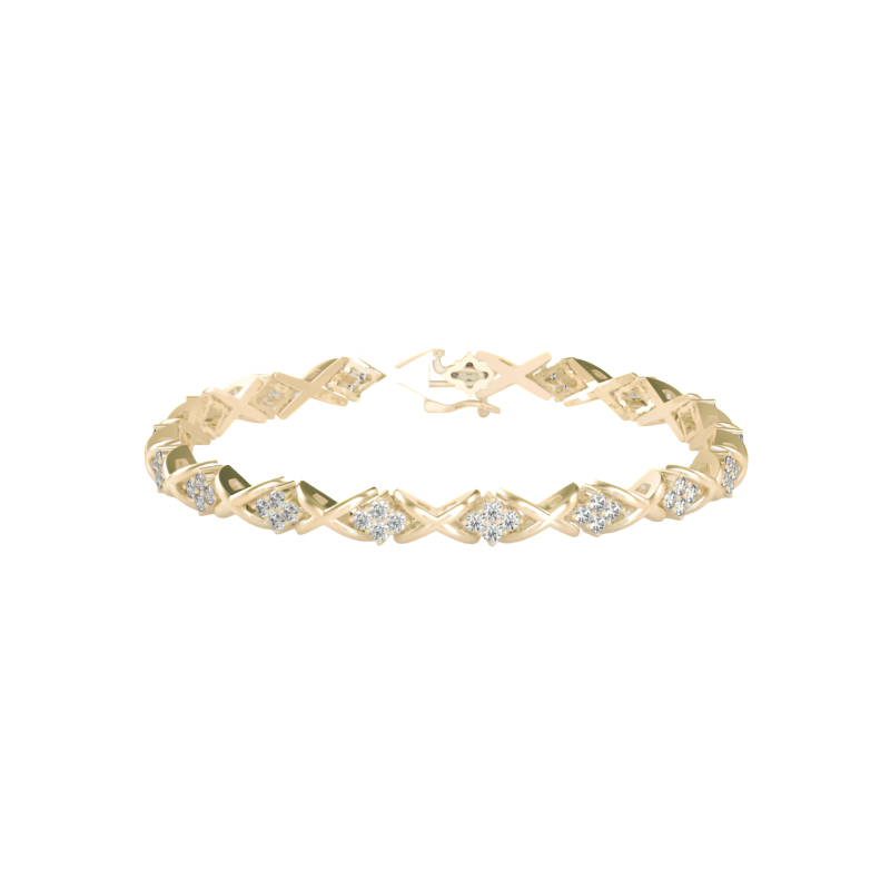 Cluster Flower Bracelet For Women