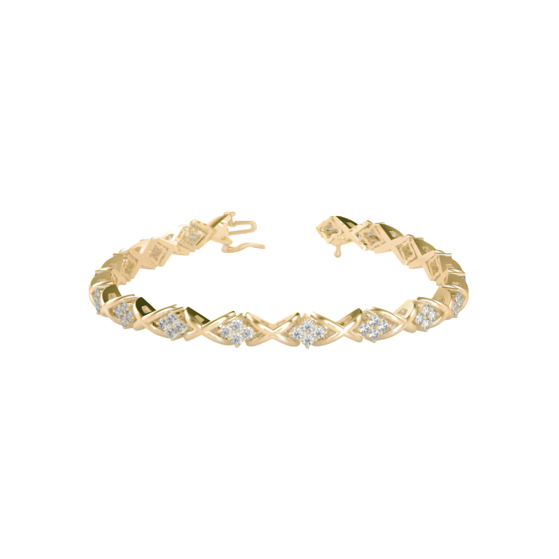 Cluster Flower Bracelet For Women