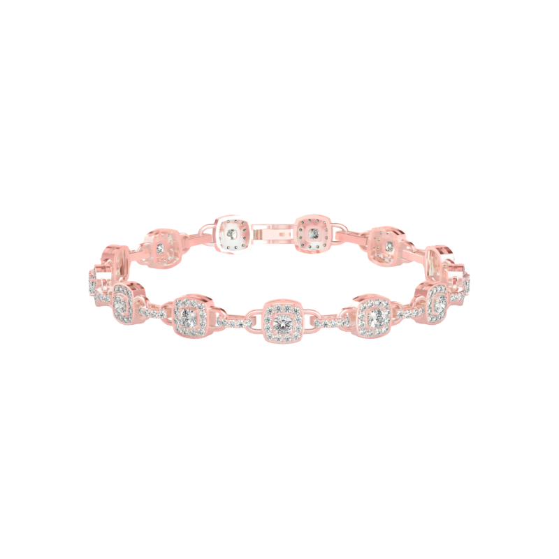 Купить дизайнерский бриллиантовый браслет Cushion Style