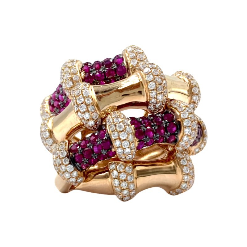 Diamond Ruby Ring For Women