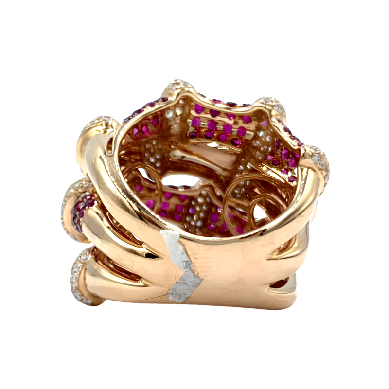 Diamond Ruby Ring For Women