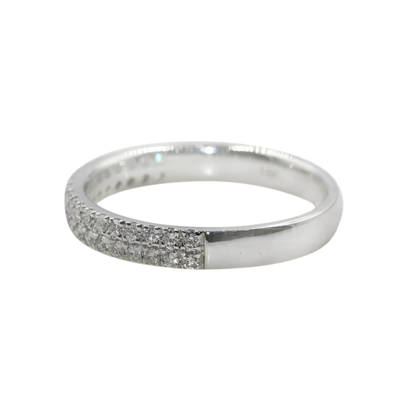 Round Diamond Wedding Band For Women