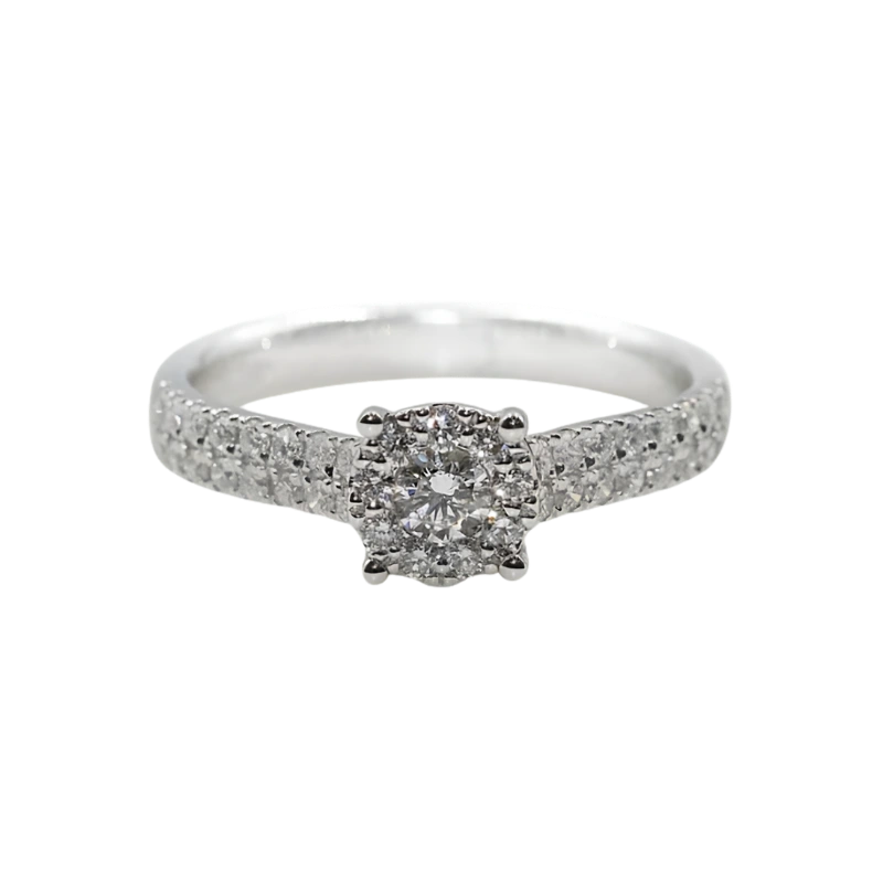 Floral Engagement Ring For Women