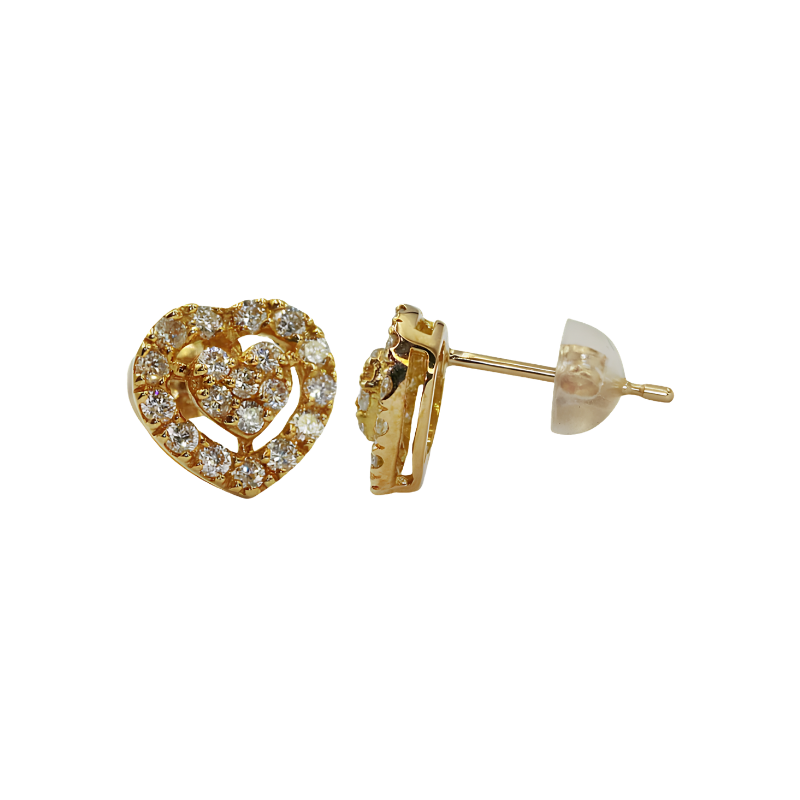 Buy Heart shape Diamond Earrings For Women
